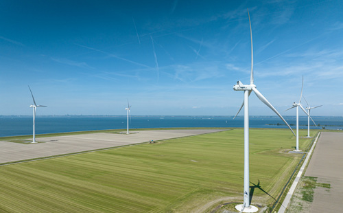 This slide displays wind farm.