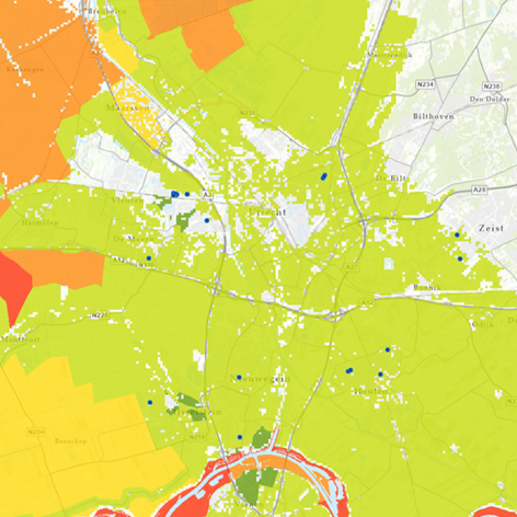 This slide displays Climate map Utrecht.